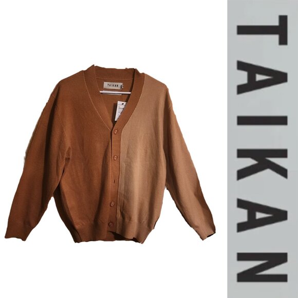 Taikan Other - Taikan Color Blocked Cardigan NWT Tan Size Small Missing Button